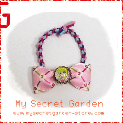 Mermaid Melody Pichi Pichi Pitch ぴちぴちピッチ( Lucia Nanami ) Anime Cabochon Hair Bows Hair Ties Bobbles Bracelet / Hair Clip